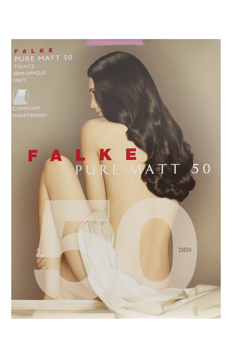 Колготки pure matt 50 FALKE розового цвета по цене 4080 руб., арт. 40150, фото 1 Колготки pure matt 50 FALKE, арт. 40150, фото 1