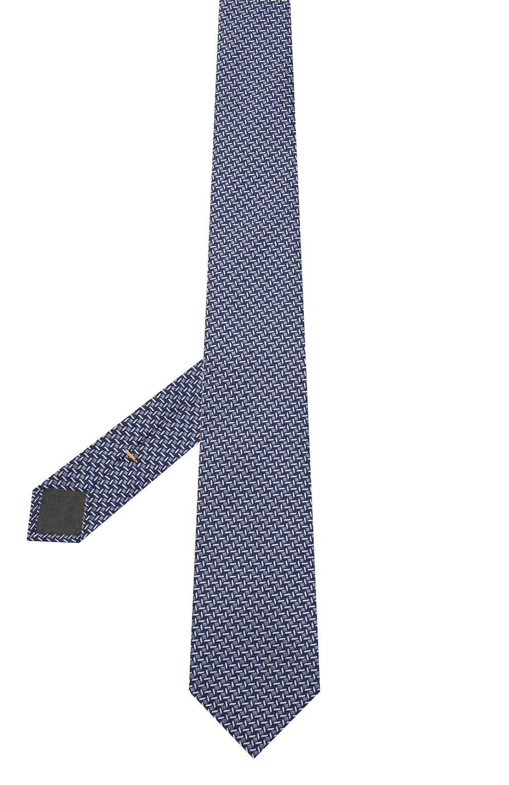 Шелковый галстук CANALI синего цвета по цене 12700 руб., арт. 18/HJ03075, фото 2 Шелковый галстук CANALI, арт. 18/HJ03075, фото 2