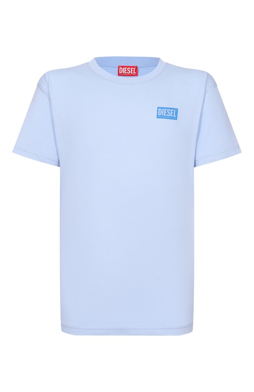 Хлопковая футболка Diesel A20975/0QIAM Голубой A20975/0QIAM