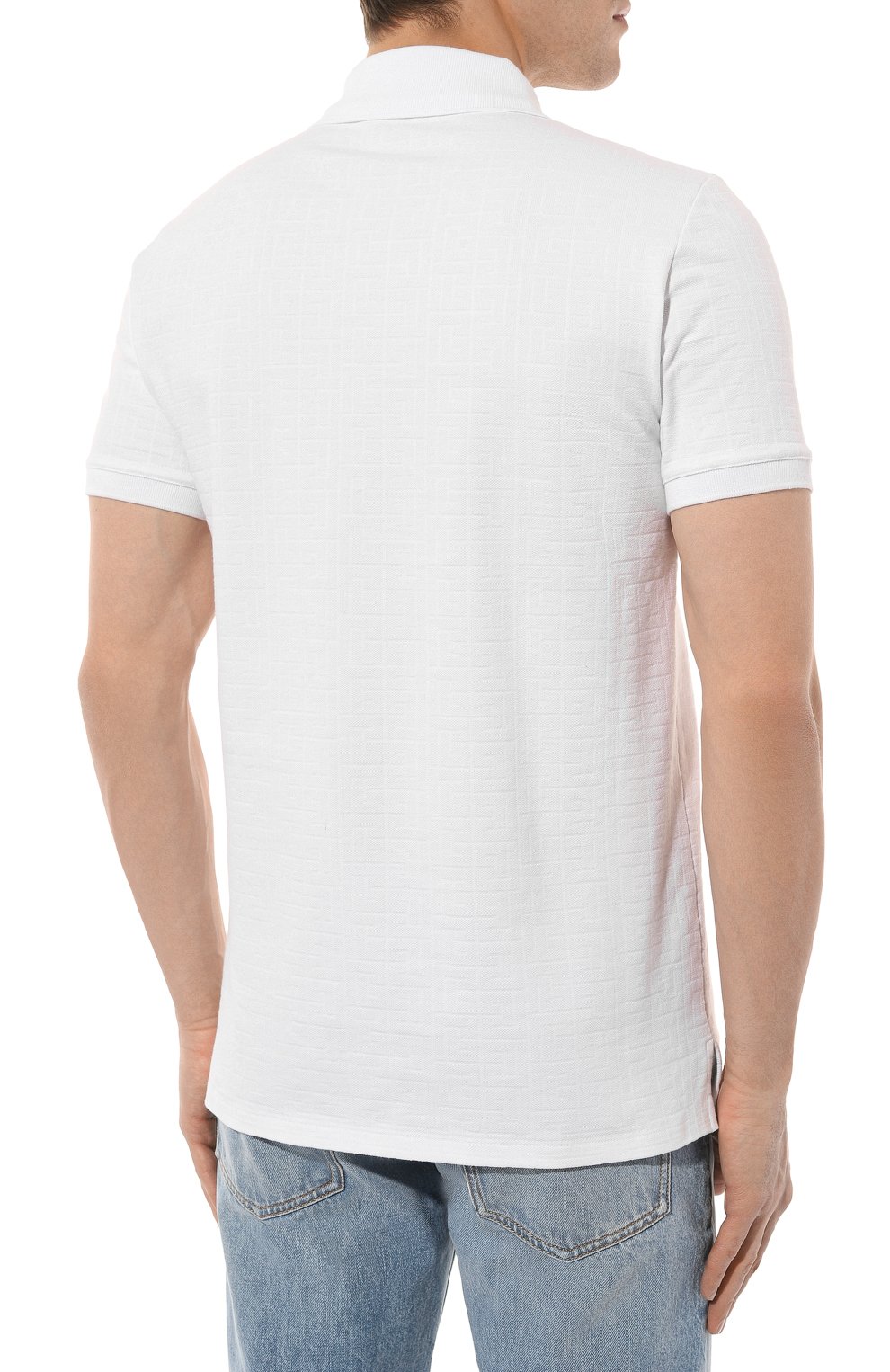 Хлопковое поло BALMAIN, арт. CH1GB000/JB82, фото 4