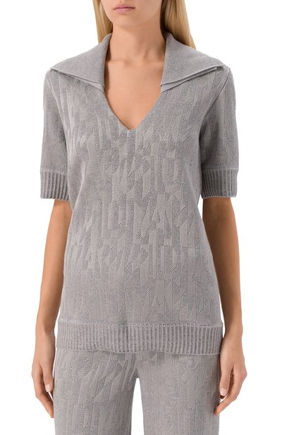 Поло из шерсти и вискозы AND THE BRAND, арт. W26-PL011-1202-901, фото 3