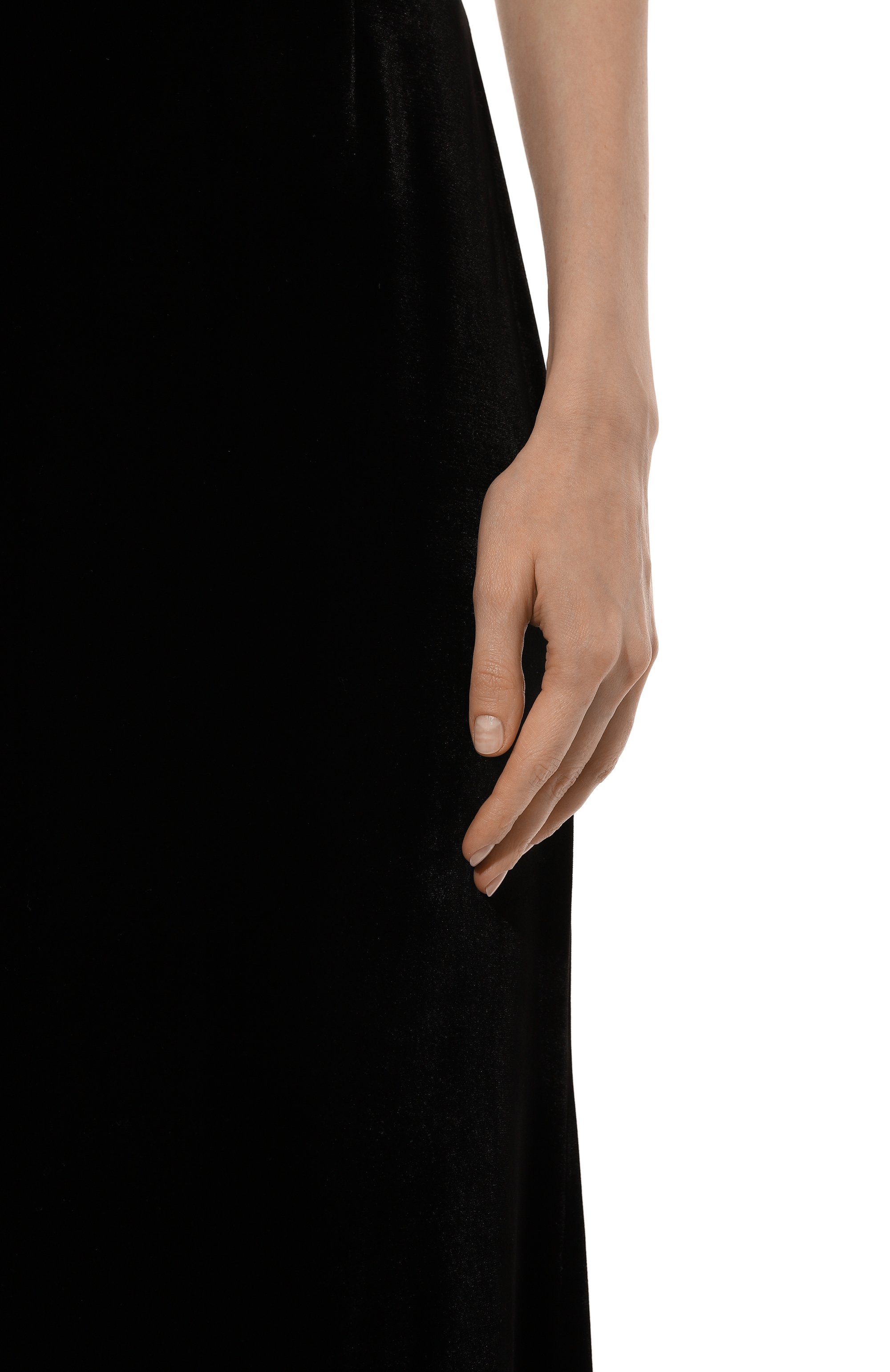 Бархатная юбка ALINE черного цвета по цене 37000 руб., арт. AL142502, фото 5 Бархатная юбка ALINE, арт. AL142502, фото 5