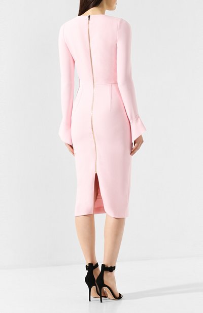 Платье ROLAND MOURET светло-розового цвета по цене 131000 руб., арт. PW19/S0647/F2196, фото 4 Платье ROLAND MOURET, арт. PW19/S0647/F2196, фото 4
