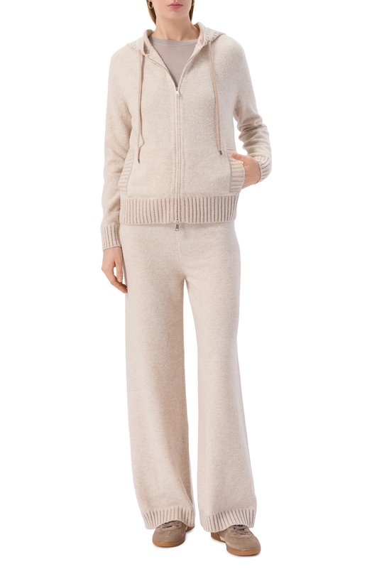 Толстовка из шерсти и хлопка D.Exterior 61552 Кремовый  61552 Фото 2