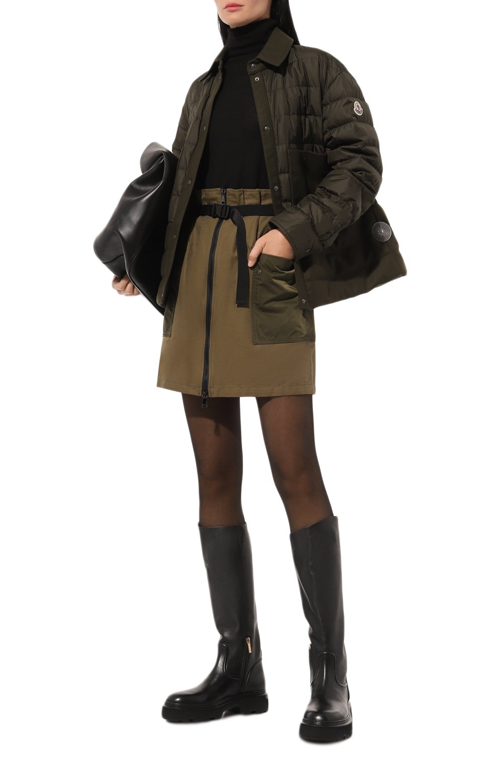 Юбка из хлопка и льна MONCLER, арт. 2D000-08-5962Q, фото 2