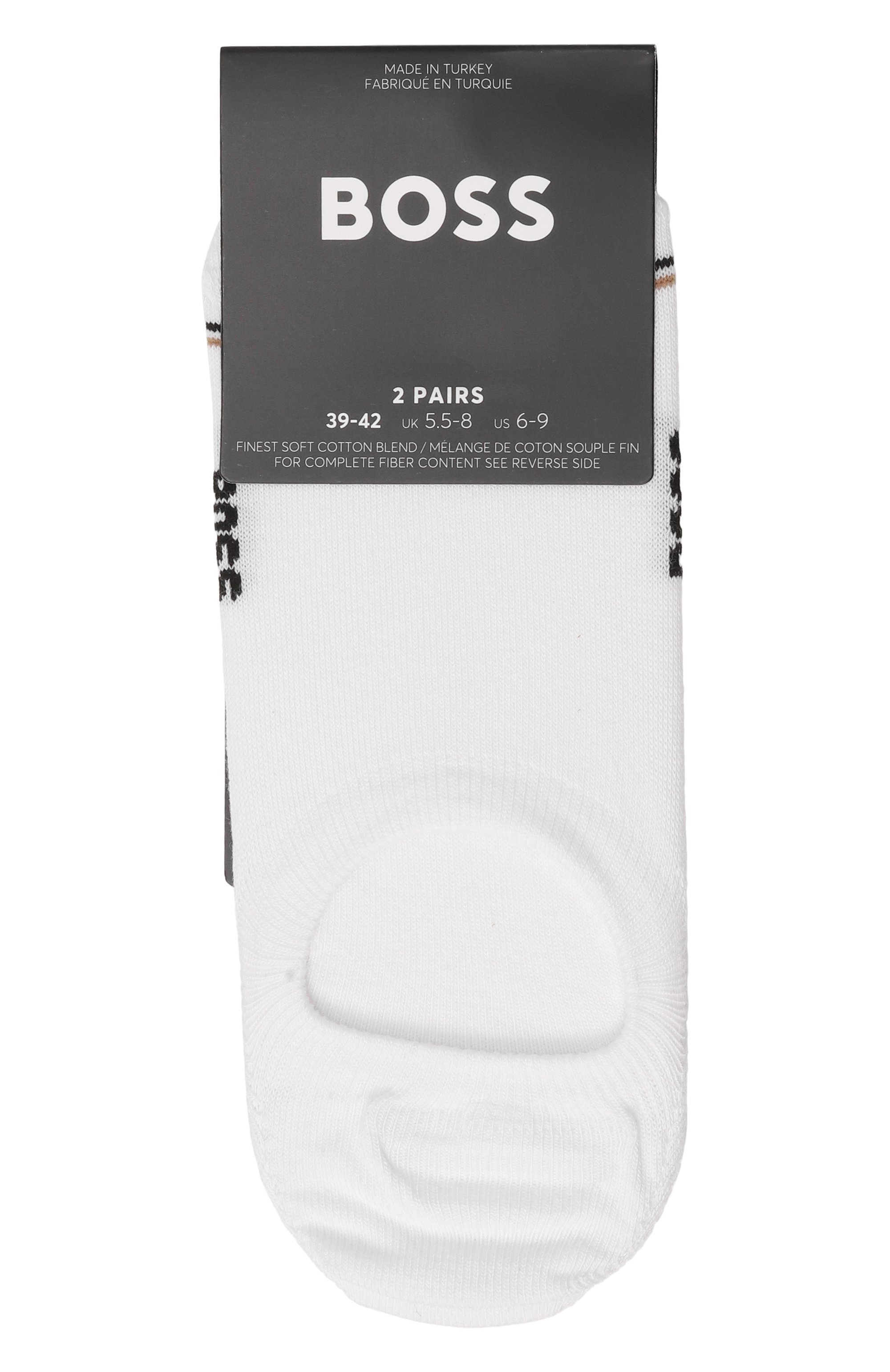 Комплект из двух пар подследников BOSS белого цвета по цене 2100 руб., арт. 50522704, фото 1 Комплект из двух пар подследников BOSS, арт. 50522704, фото 1