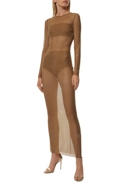 Платье с отделкой стразами GIUSEPPE DI MORABITO, арт. FW22269DR-201, фото 2