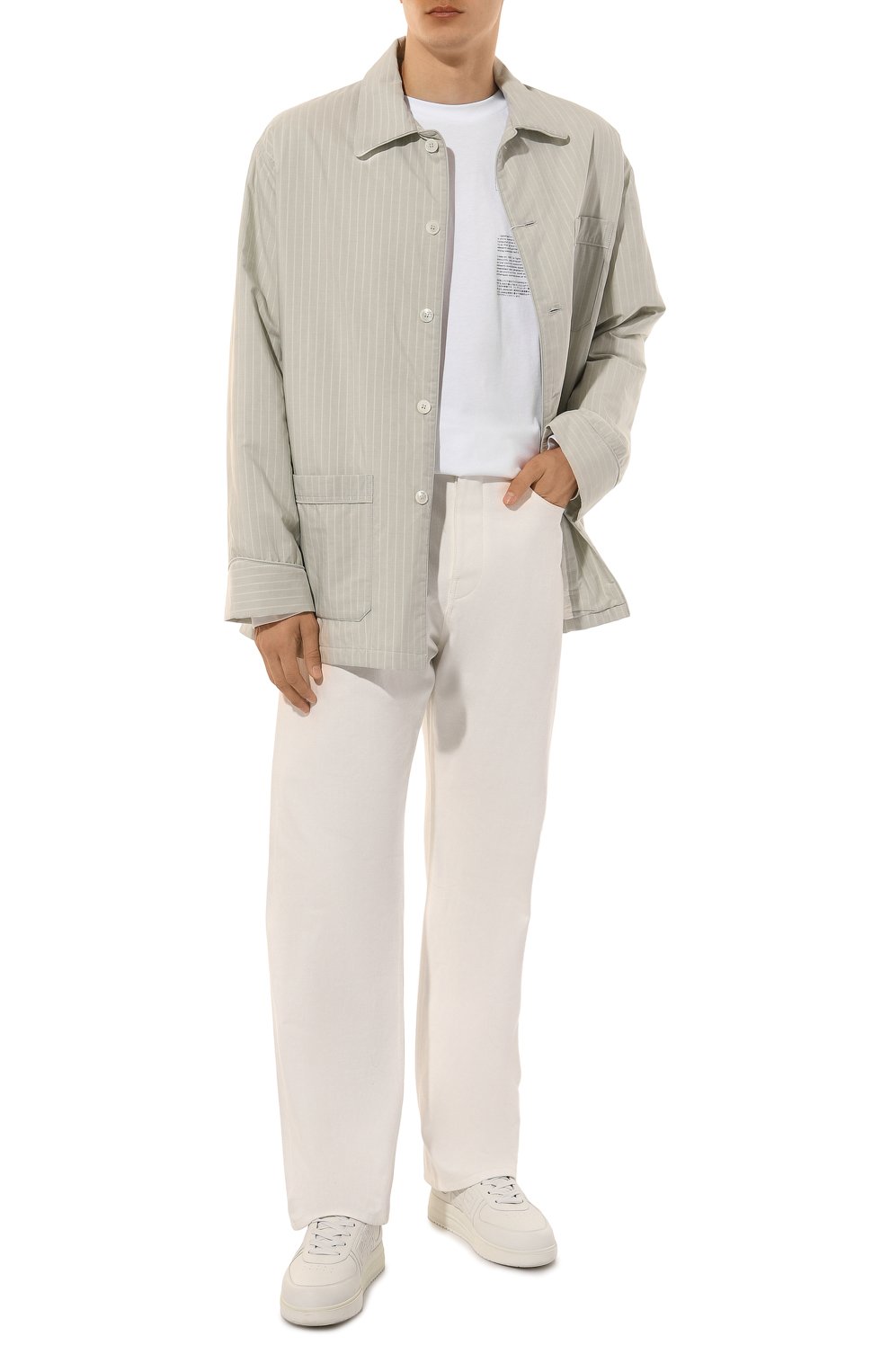 Хлопковая куртка-рубашка MM6, арт. SH0DT0009/S54453, фото 2