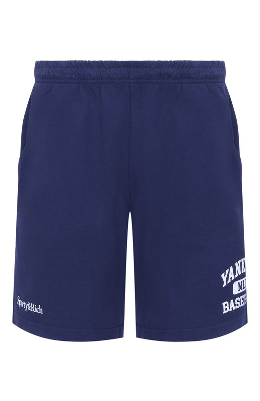 Хлопковые шорты Sporty and Rich SH039623660BL106 Синий SH039623660BL106