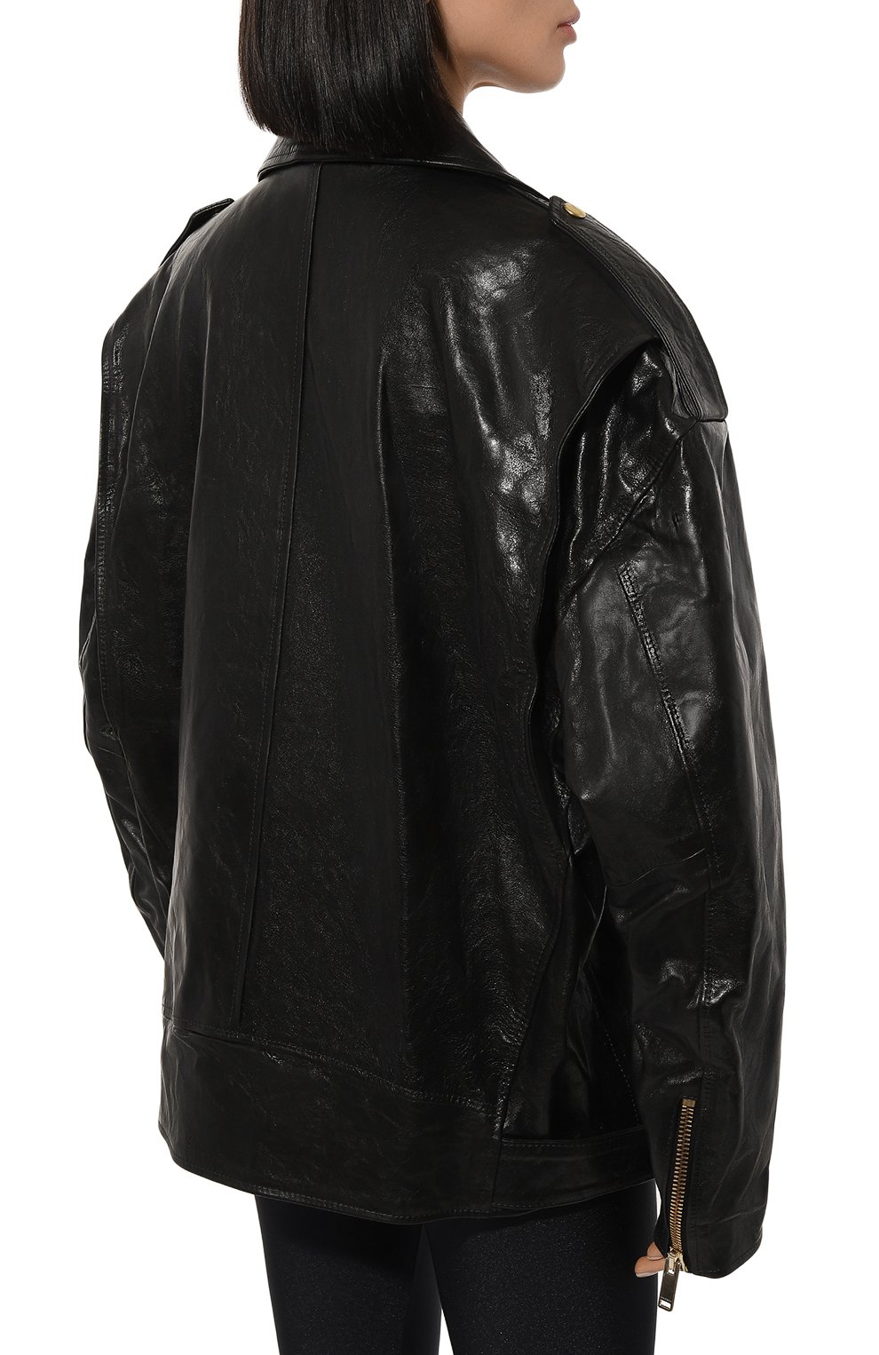 Кожаная куртка HALFBOY, арт. HFW241WLBK079, фото 4