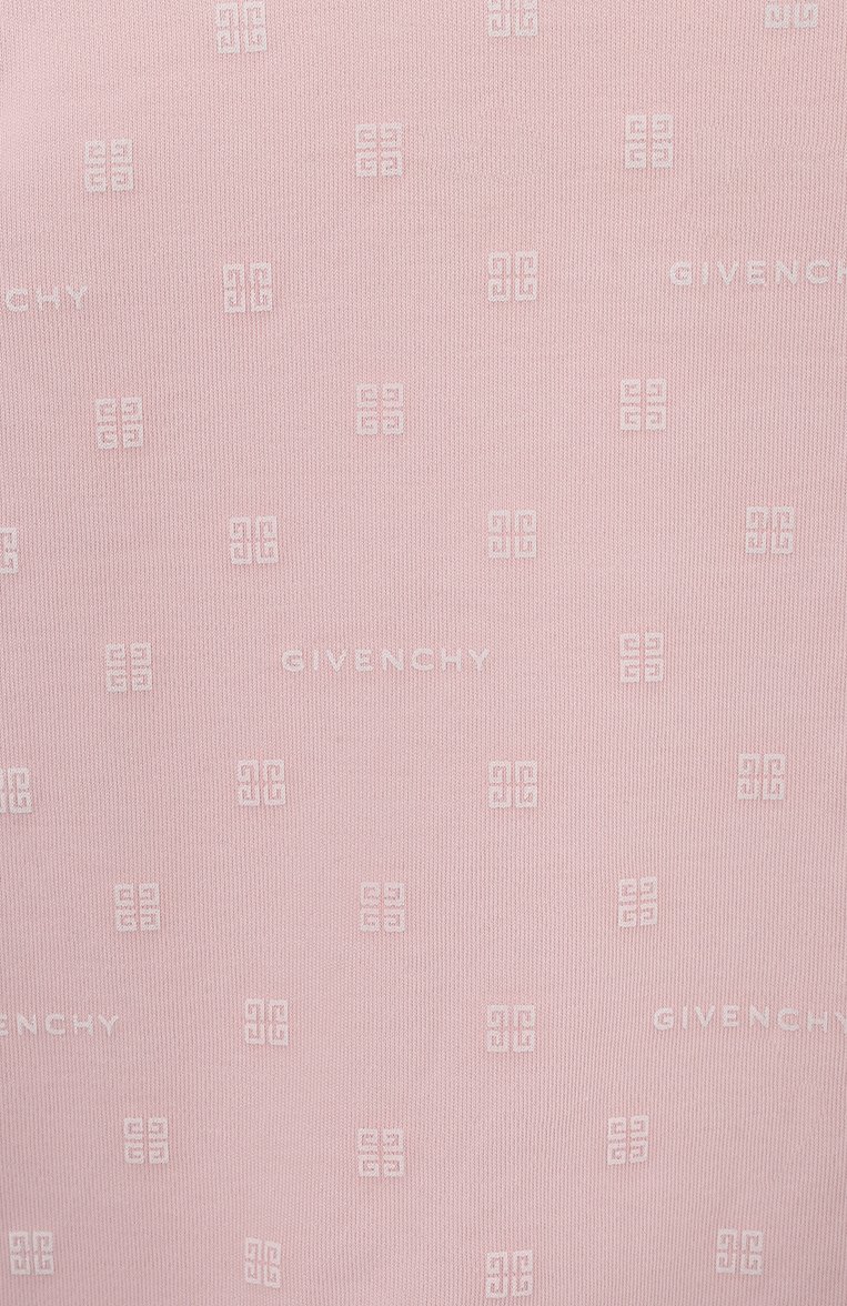 Детский хлопковая пижама GIVENCHY светло-розового цвета, арт. H30243 | Фото 3 (Нос: Не проставлено; Материал внешний: Хлопок; Ростовка одежда: 3 мес | 62 см, 9 мес | 74 см, 0 - 3 мес | 50 - 60 см, 6 мес | 68 см)