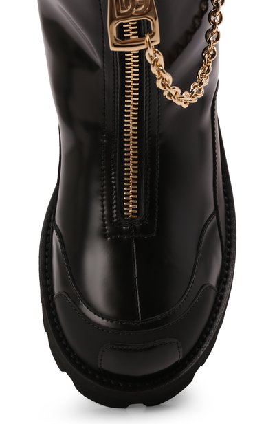 Кожаные ботинки DOLCE & GABBANA, арт. D11071/AQ673/37-39, фото 4