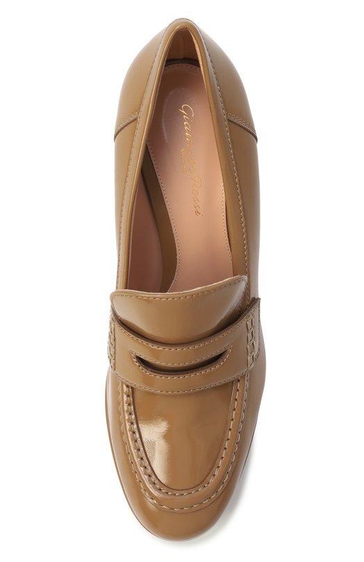 Кожаные туфли Hadden 105 Gianvito Rossi G25356.70RIC.NUICAML Бежевый  G25356.70RIC.NUICAML Фото 6