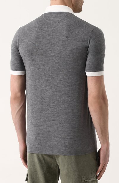 Шерстяное поло с короткими рукавами LORO PIANA, арт. FAI0677, фото 4