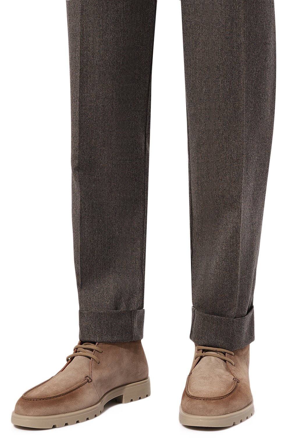 Замшевые дезерты detroit SANTONI бежевого цвета по цене 68300 руб., арт. MGDG18609ST0BGEX, фото 3 Замшевые дезерты detroit SANTONI, арт. MGDG18609ST0BGEX, фото 3