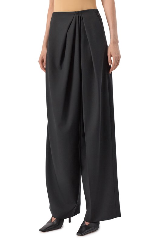 Шерстяные брюки Nina Ricci 25ACPA009/WV0324 Чёрный  25ACPA009/WV0324 Фото 3