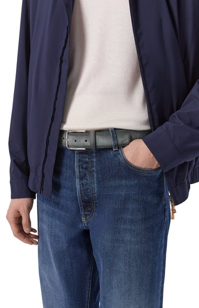 Замшевый ремень SANTONI, арт. CM35VC003B91EACD, фото 2