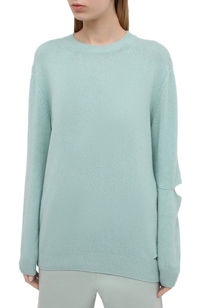 Кашемировый пуловер STELLA MCCARTNEY светло-голубого цвета по цене 94950 руб., арт. 601883/S7231, фото 3 Кашемировый пуловер STELLA MCCARTNEY, арт. 601883/S7231, фото 3