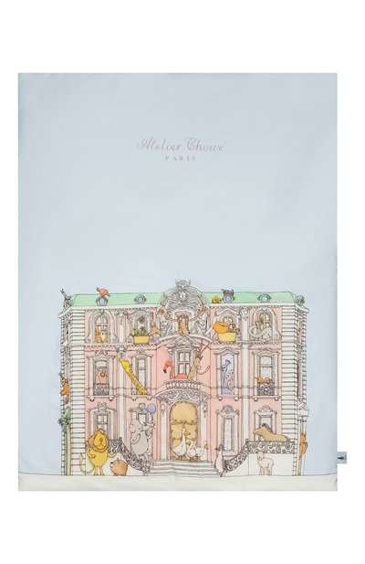 Хлопковое одеяло ATELIER CHOUX белого цвета по цене 14550 руб., арт. QUILT REVERSIBLE-M0NCEAU/H0T AIR BALL00N, фото 3 Хлопковое одеяло ATELIER CHOUX, арт. QUILT REVERSIBLE-M0NCEAU/H0T AIR BALL00N, фото 3