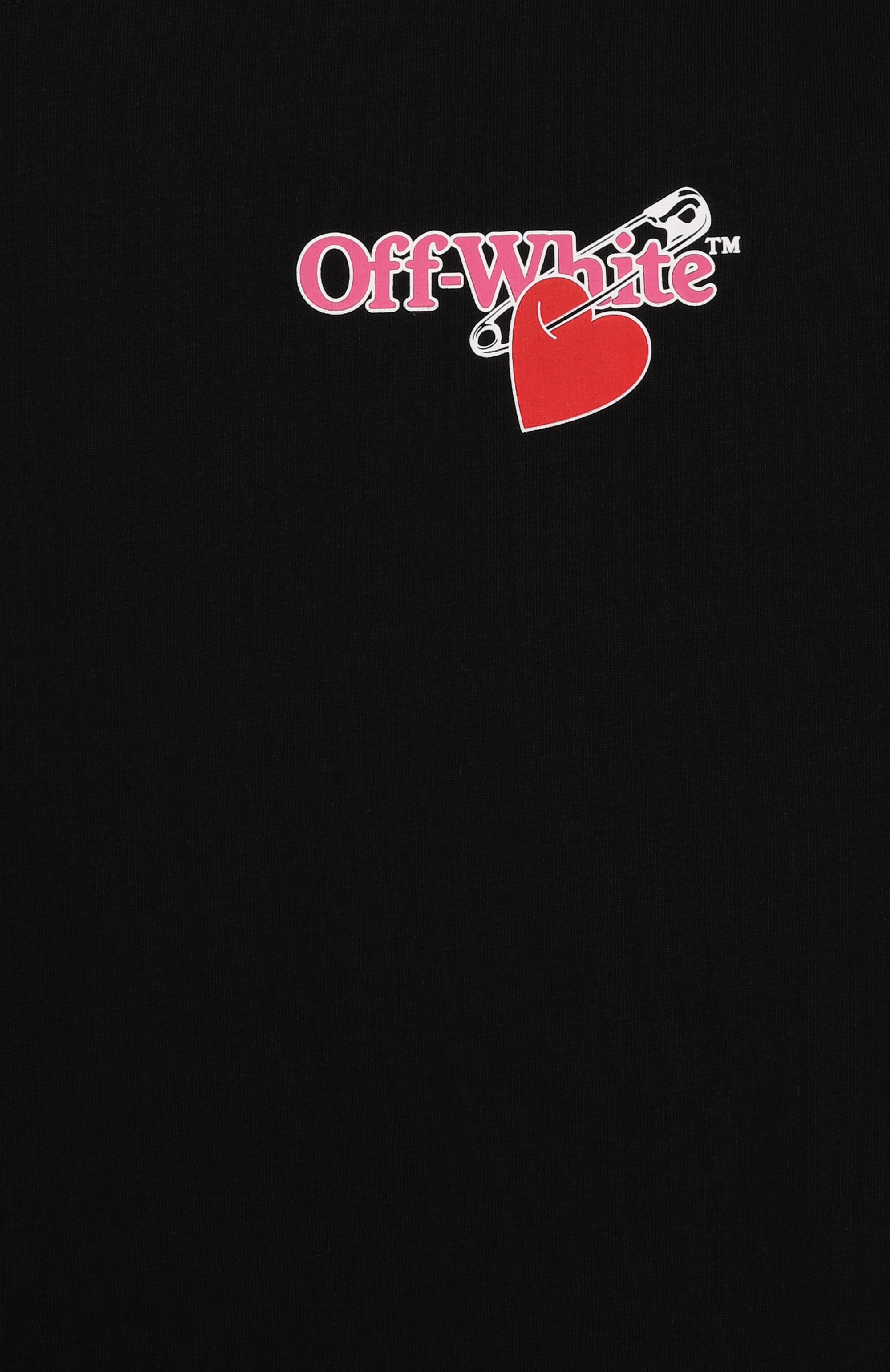 Хлопковая футболка OFF-WHITE черного цвета по цене 21200 руб., арт. 0GAA001F25JER004/12+, фото 3 Хлопковая футболка OFF-WHITE, арт. 0GAA001F25JER004/12+, фото 3