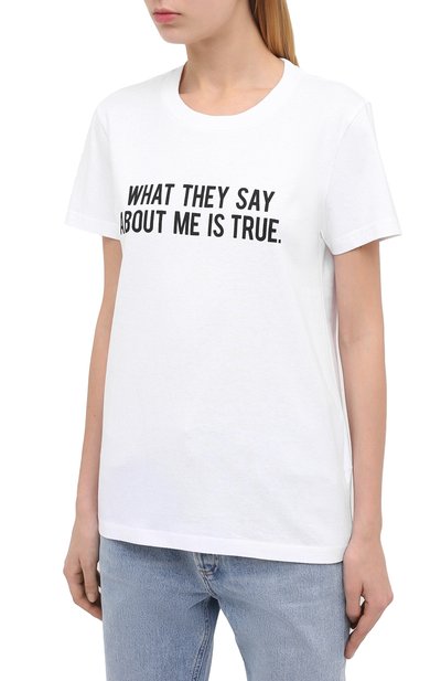Хлопковая футболка OFF-WHITE белого цвета по цене 26350 руб., арт. 0WAA049E20JER0150110, фото 3 Хлопковая футболка OFF-WHITE, арт. 0WAA049E20JER0150110, фото 3