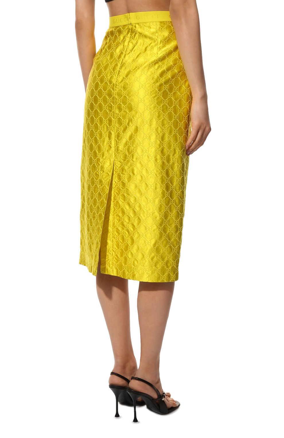 Шелковая юбка GUCCI, арт. 681156/ZAIDC, фото 4