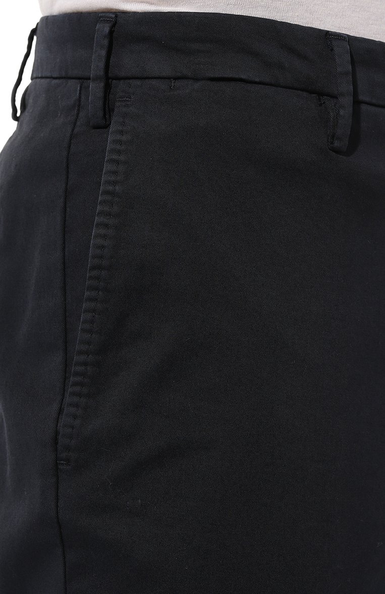 Мужские хлопковые брюки COLOMBO темно-синего цвета, арт. PA00449/TC | Фото 5 (Длина (брюки, джинсы): Стандартные; Случай: Повседневный; Материал сплава: Проставлено; Материал внешний: Хлопок; Драгоценные камни: Проставлено; Стили: Кэжуэл)