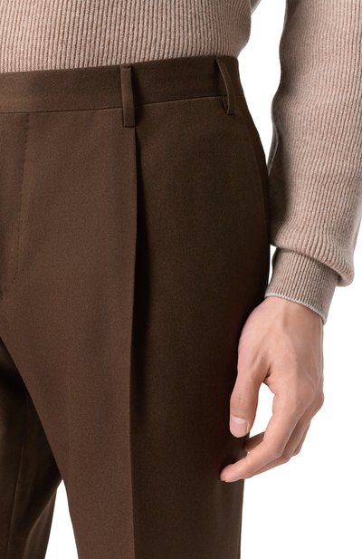 Шерстяные брюки CORNELIANI темно-коричневого цвета по цене 52050 руб., арт. 265B03-2618111, фото 5 Шерстяные брюки CORNELIANI, арт. 265B03-2618111, фото 5