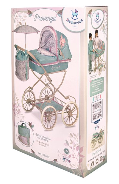 Коляска-люлька для кукол прованс DECUEVAS, арт. 81045, фото 5