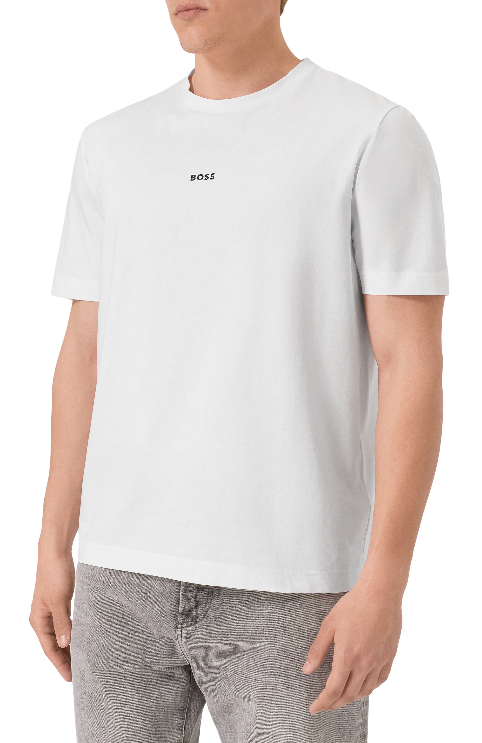 Хлопковая футболка BOSS ORANGE, арт. 50473278, фото 3