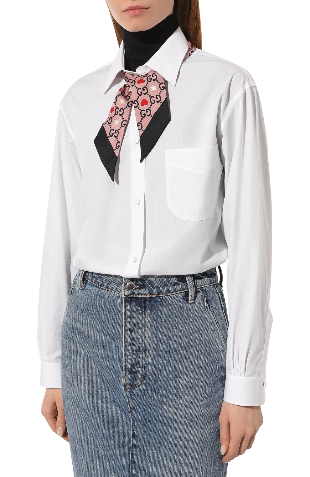 Шелковый шарф-бандо GUCCI, арт. 609702 3G001, фото 2