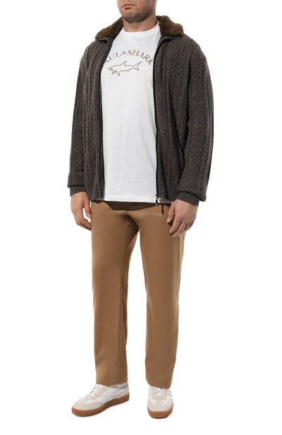 Кардиган из шерсти и кашемира ANDREA CAMPAGNA коричневого цвета по цене 133000 руб., арт. WU24-94560CARS/60_A9-CC, фото 2 Кардиган из шерсти и кашемира ANDREA CAMPAGNA, арт. WU24-94560CARS/60_A9-CC, фото 2