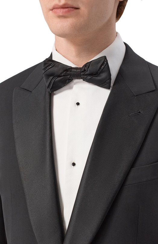 Шелковый галстук-бабочка Stefano Ricci HPSC46S/SW476 Чёрный  HPSC46S/SW476 Фото 2