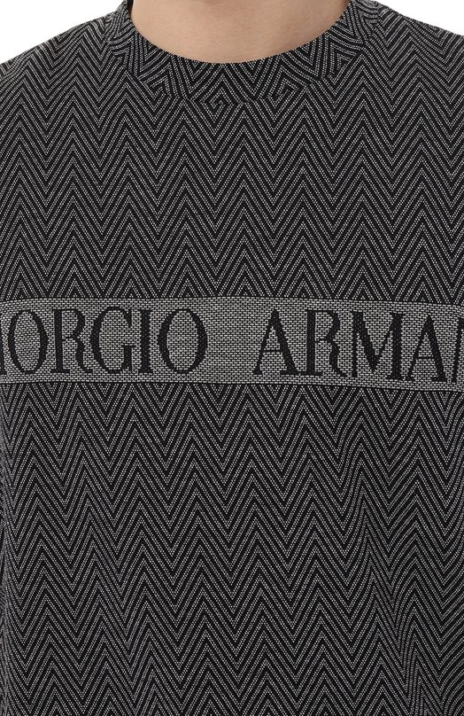 Хлопковая футболка Giorgio Armani 3RST7G/SJM8Z Серый  3RST7G/SJM8Z Фото 5