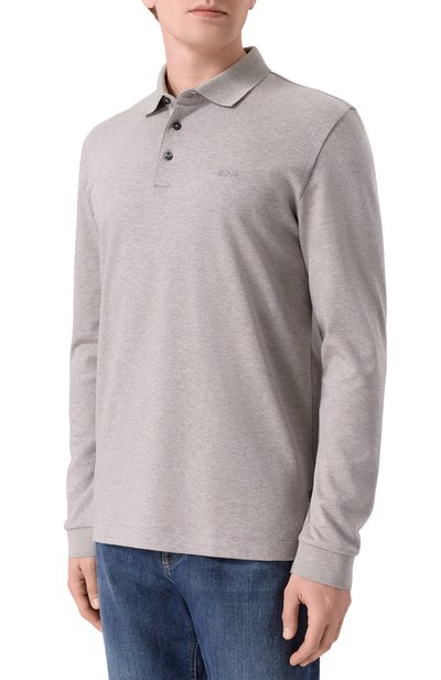 Хлопковое поло BOSS, арт. 50468392, фото 3