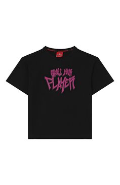 Детская хлопковая футболка SPRAYGROUND черного цвета, арт. SPY1280BLK | Фото 1 (Материал внешний: Хлопок; Рукава: Короткие; Мальчики Кросс-КТ: Футболка-одежда; Автоматизация ТО: Проставлено; Автоматизация состава: Проставлено; Ростовка одежда: 8 лет | 128 см, 10 - 11 лет | 140 - 146см, 12 лет | 152 см, 13 - 15 лет | 158 см, 16 лет | 164 см)