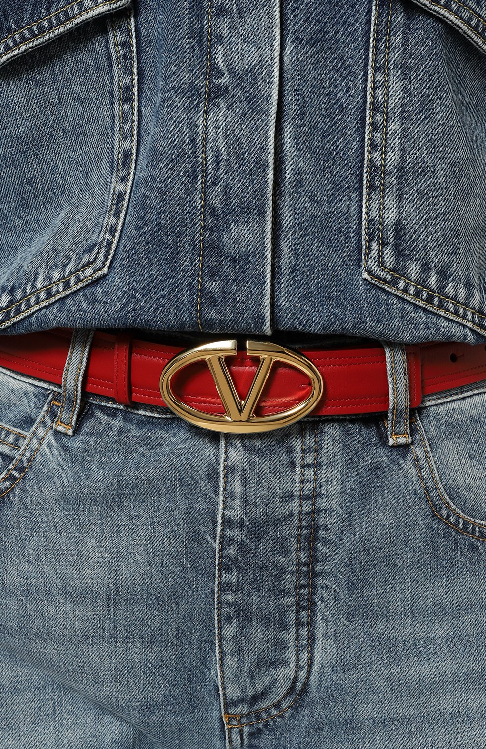 Кожаный ремень vlogo VALENTINO, арт. 5W0T0SJ4/FZC, фото 2