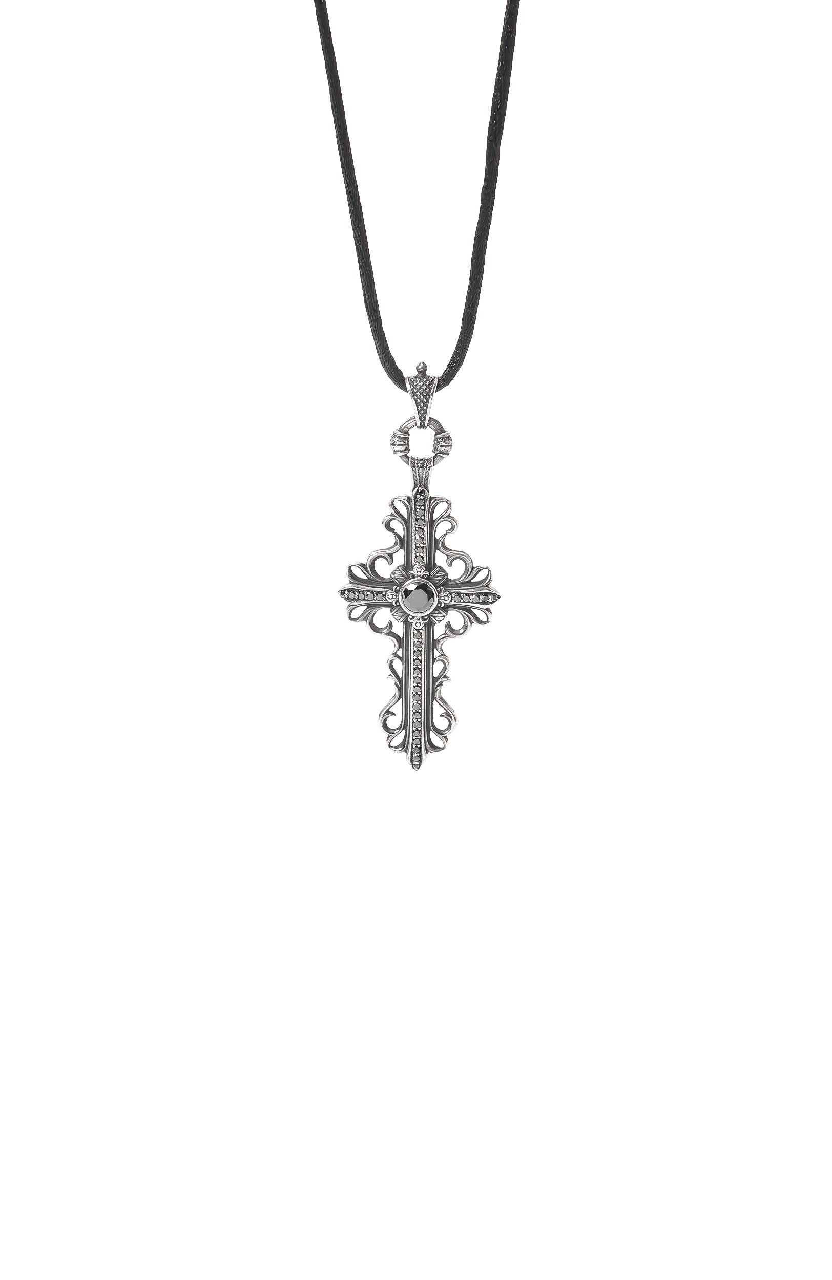 Подвеска крест GL JEWELRY серебряного цвета по цене 30800 руб., арт. M310032-S97-414, фото 2 Подвеска крест GL JEWELRY, арт. M310032-S97-414, фото 2