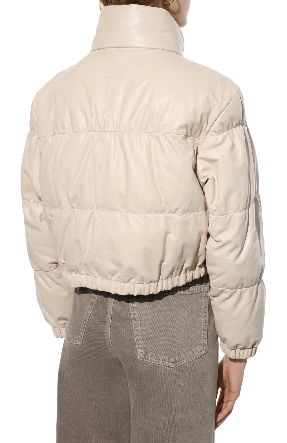 Кожаная куртка BRUNELLO CUCINELLI кремового цвета по цене 873000 руб., арт. MPBIS2856, фото 4 Кожаная куртка BRUNELLO CUCINELLI, арт. MPBIS2856, фото 4