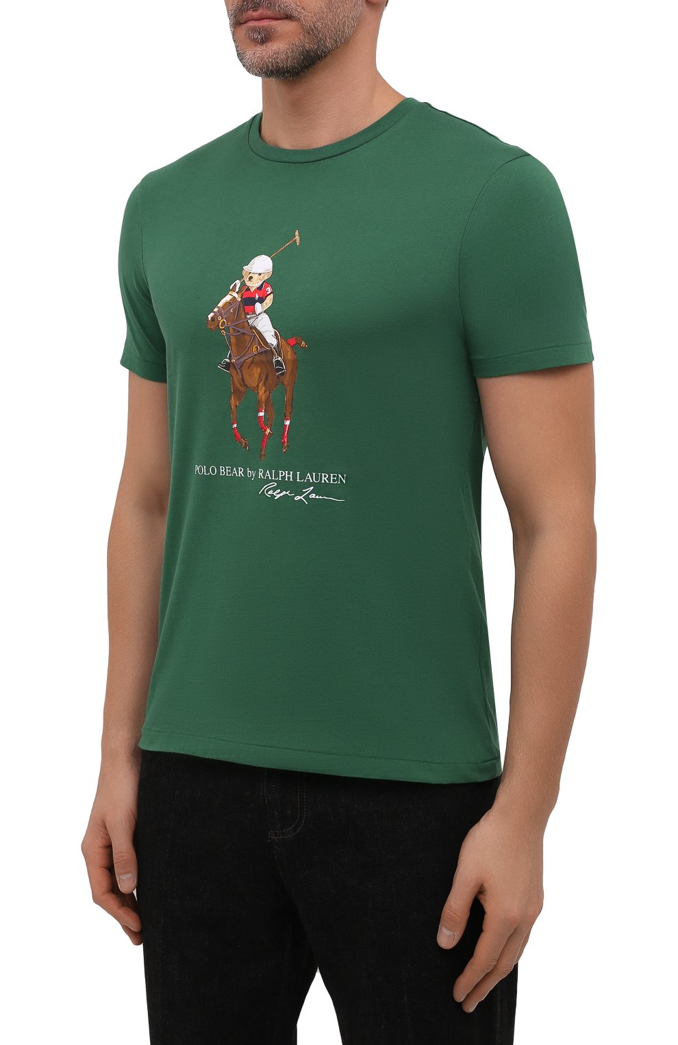 Хлопковая футболка POLO RALPH LAUREN, арт. 710853310, фото 3