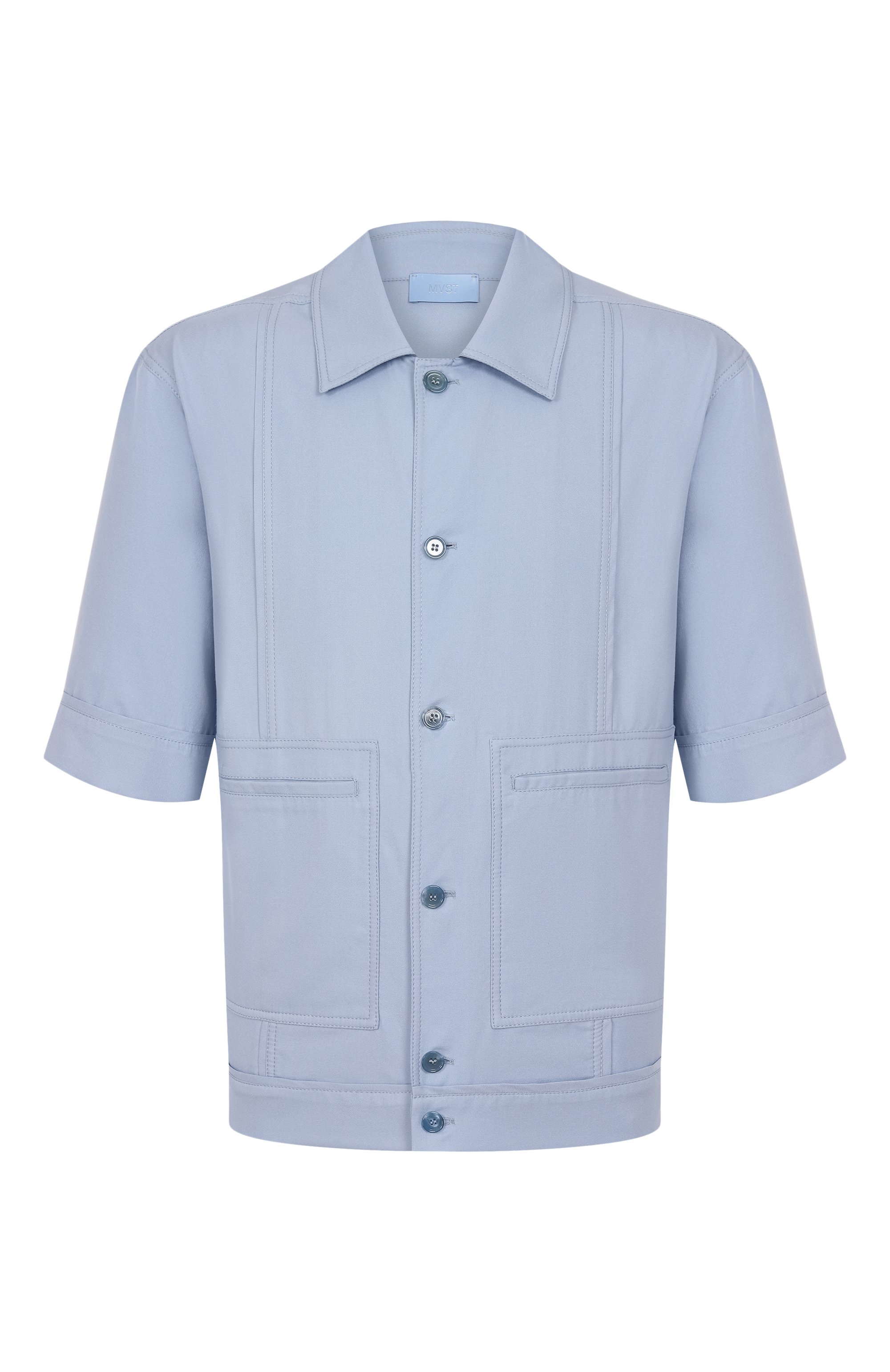 Рубашка из хлопка и шелка MVST, арт. 25E/X1P/0/G041/0207, фото 1