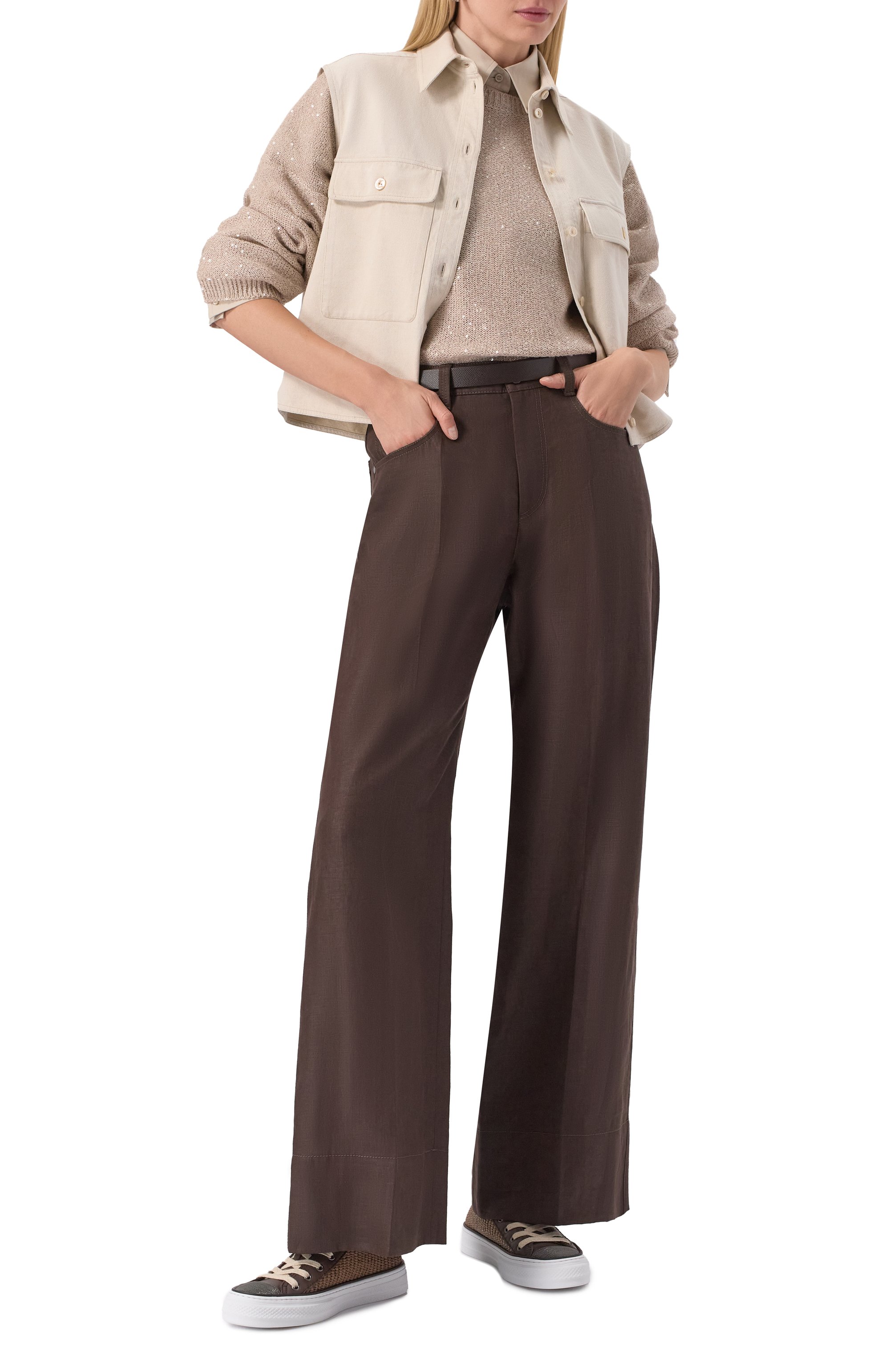 Комбинированные кеды BRUNELLO CUCINELLI, арт. MZ39G2951, фото 2