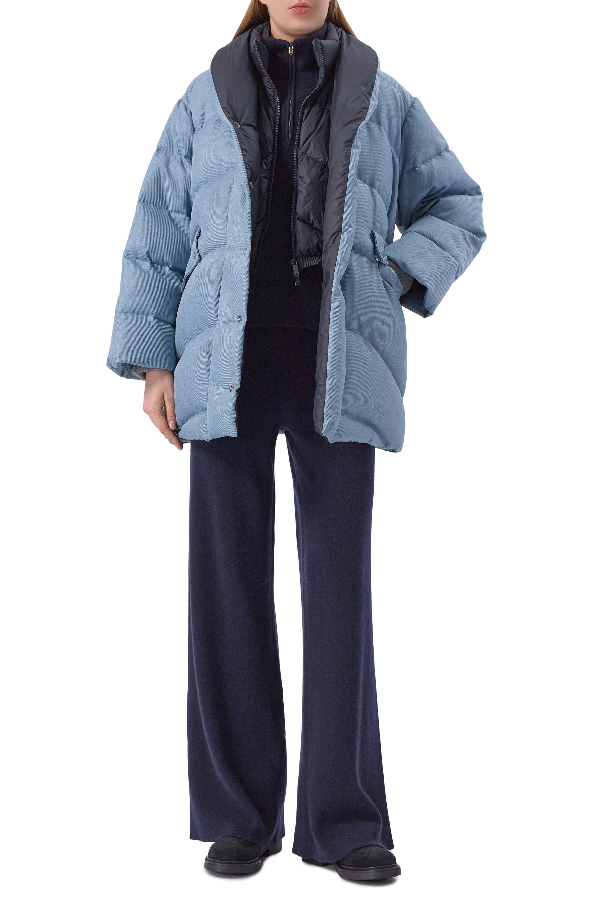 Пуховик ADD голубого цвета по цене 135500 руб., арт. 12AWHJ44R, фото 2 Пуховик ADD, арт. 12AWHJ44R, фото 2