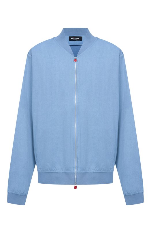 Хлопковый бомбер Kiton UG0001H09695 Голубой UG0001H09695