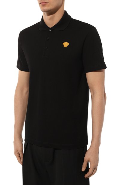 Хлопковое поло VERSACE, арт. 1008492/1A06071, фото 3