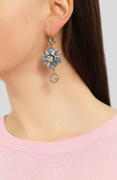 Серьги DOLCE & GABBANA разноцветного цвета по цене 64500 руб., арт. WEM2B7/W1111, фото 4 Серьги DOLCE & GABBANA, арт. WEM2B7/W1111, фото 4
