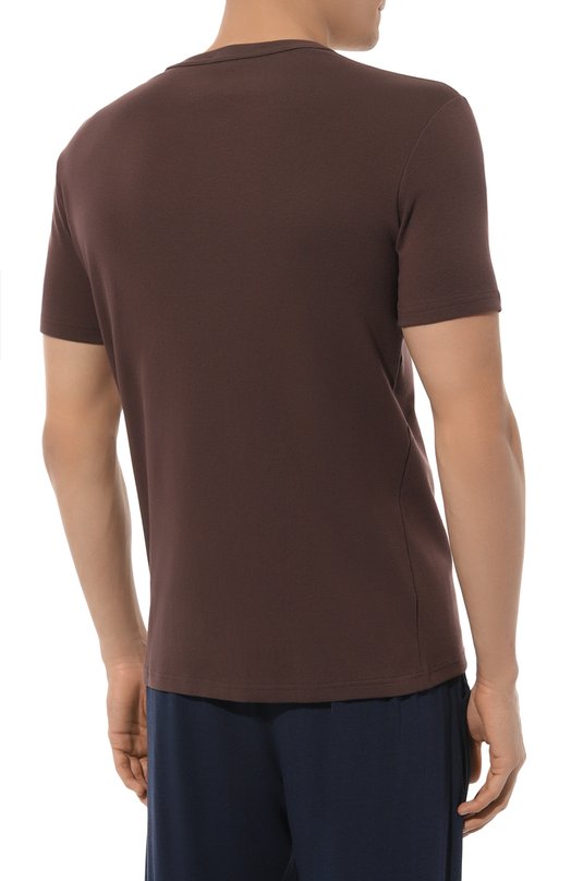 Хлопковая футболка Tom Ford T4M08104/202 Коричневый  T4M08104/202 Фото 4