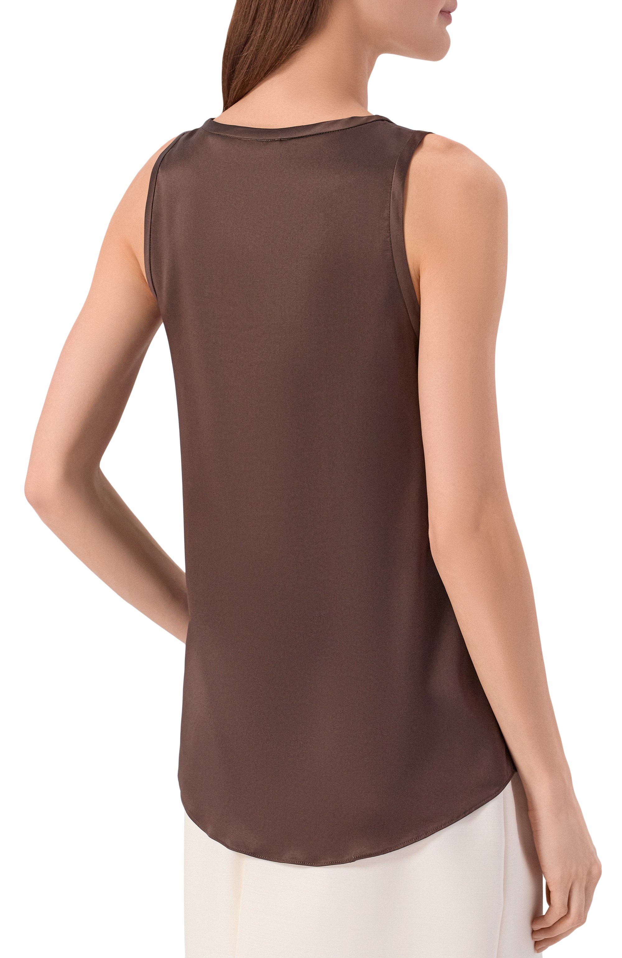 Атласный топ BRUNELLO CUCINELLI, арт. MPC59E0600, фото 4