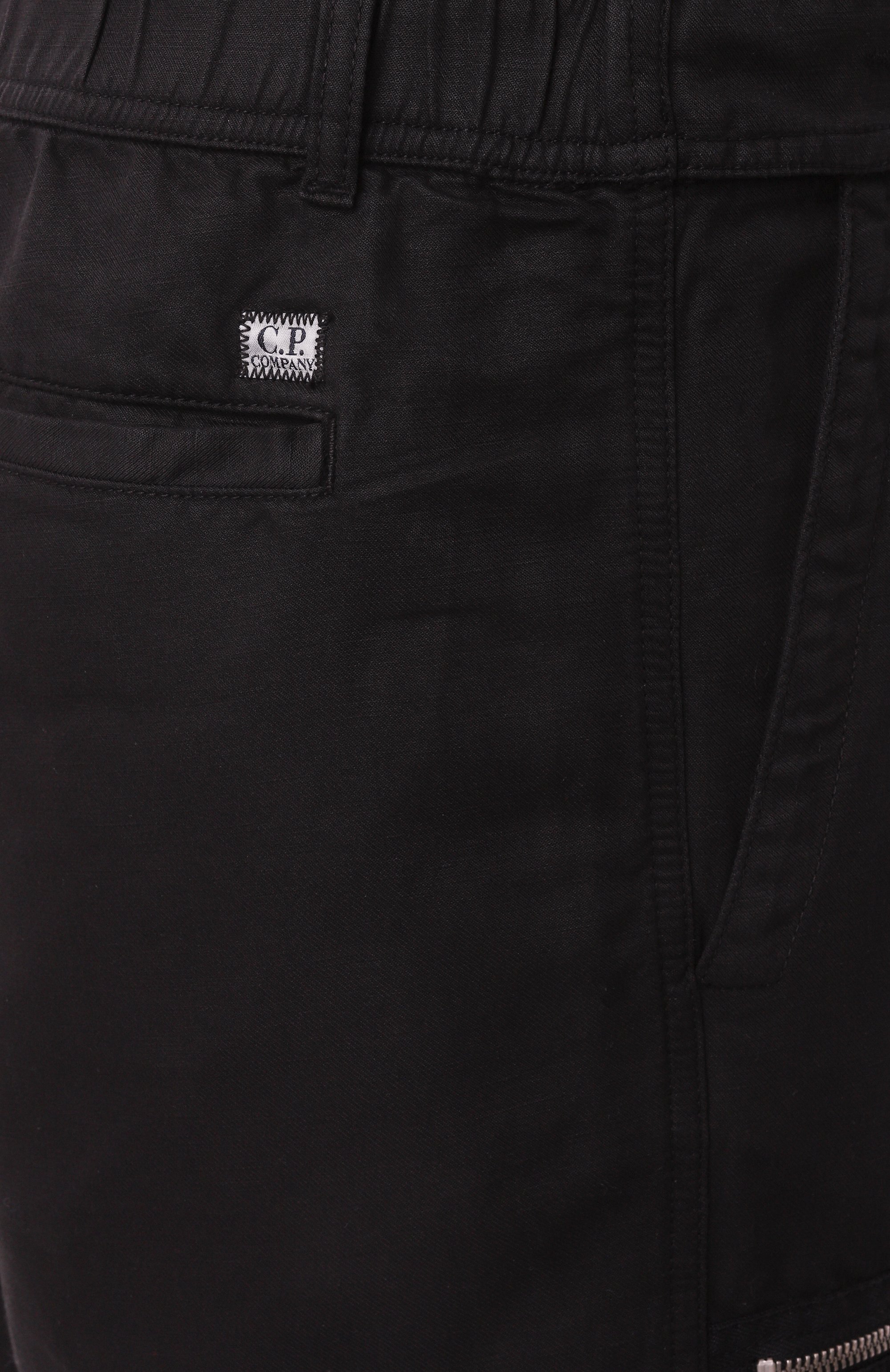 Брюки из хлопка и льна C.P. COMPANY, арт. 18CMPA104A006273G, фото 6