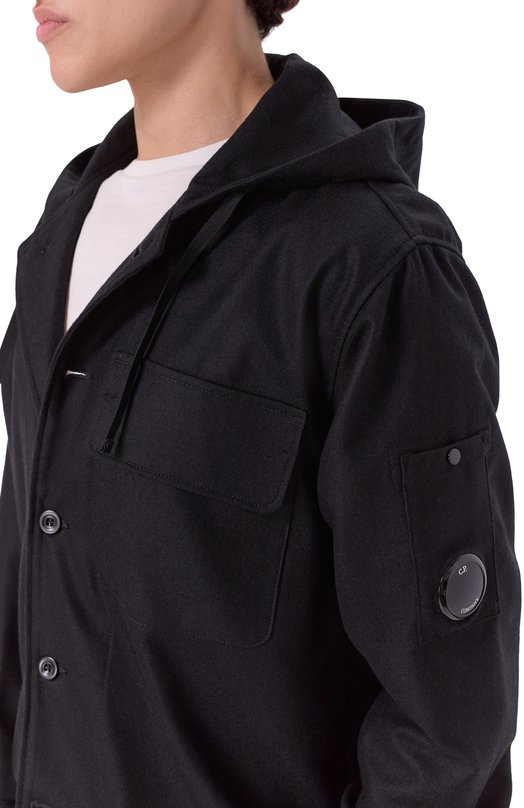 Шерстяная рубашка C.P. Company 19CM0S272A110498A Чёрный  19CM0S272A110498A Фото 5